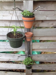 4 Hangers, 3 Pots. $60